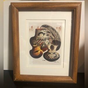 Michael C. MCCullough print signed. “Holy Rocks at Acoma Pueblo”.